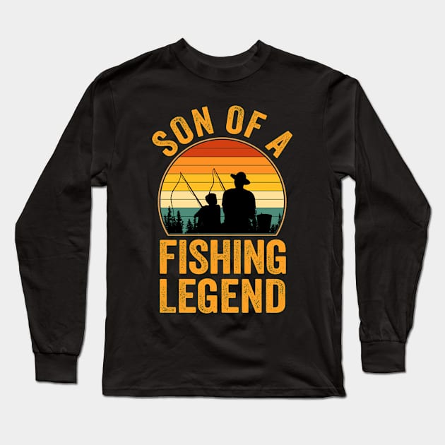 Fishing Legend Long Sleeve T-Shirt by SmithyJ88